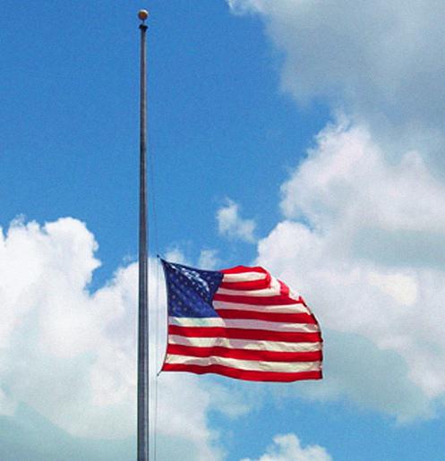 Flags at Half-Mast Today in Honor of Fallen Firefighters
