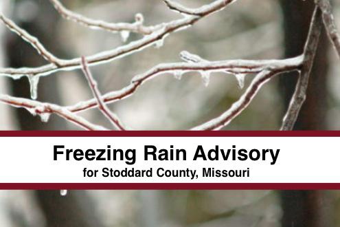Freezing Rain Advisory Issued for Stoddard County
