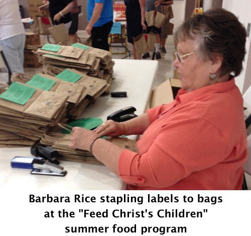 Feed Christ's Children, Summer Food Program Quite a Success
