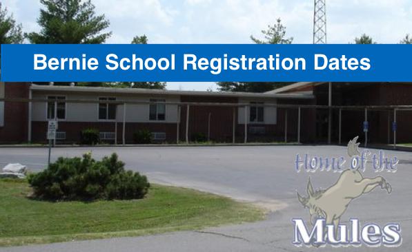 Bernie School Enrollment Dates Set