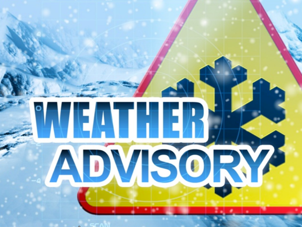 Winter Weather Advisory Issued for Saturday Evening