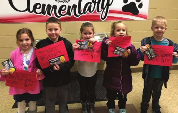 Southwest Elementary Kindergarten Students Earn Positive Office Referral Awards