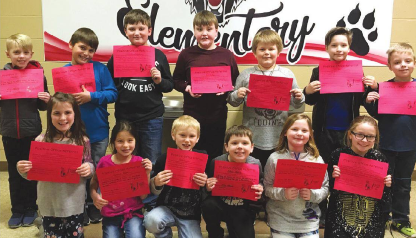 Southwest Elementary 2nd Grade Students Earn Positive Office Referral Awards