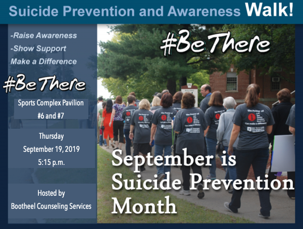 Suicide Remembrance and Prevention Walk Set for September 19th