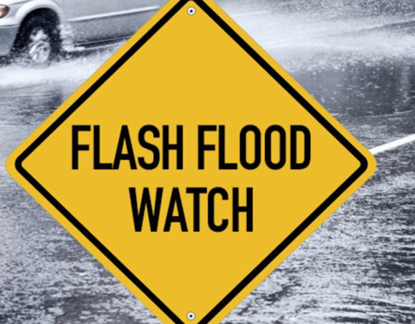 Flash Flood Watch Issued for Saturday, October 26, 2019