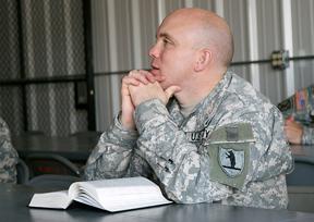 Guard Receives Morale Builder In Dexter