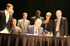 Local Boys Excel, Governor Visits Boys State