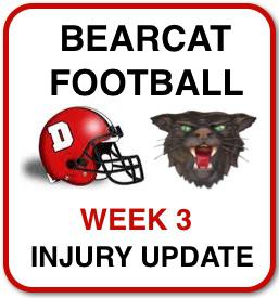 Bearcat Football Injury Update