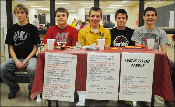 Teens Host Supper, Ready For Raffle