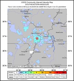 Earthquake Shakes Bootheel