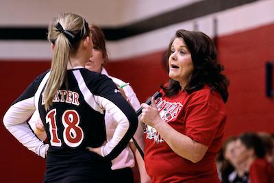 DMS Volleyball Struggles In Win At Advance