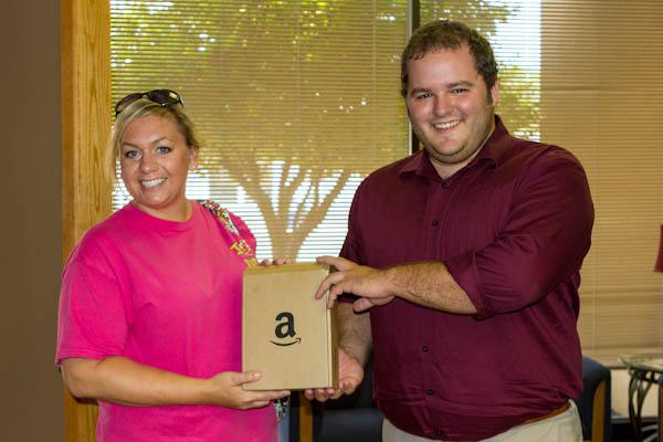 Braswell Presented With Kindle Fire