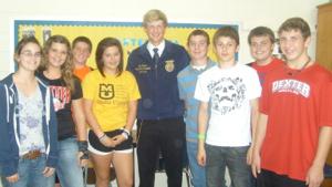 State FFA Officer Visits Dexter