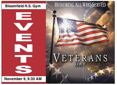 Bloomfield HS To Honor Veterans