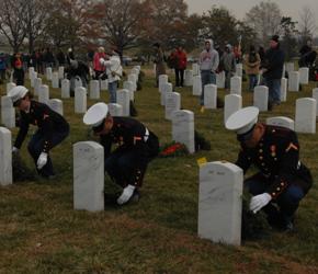 Wreaths Across America Event in Bloomfield