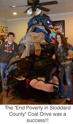 End Poverty in Stoddard County Coat Drive Surpasses Their Goal