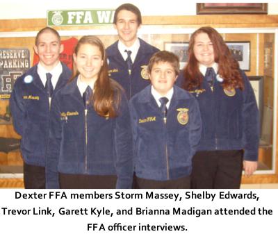 Dexter Student Shelby Edwards Elected to Area FFA Office