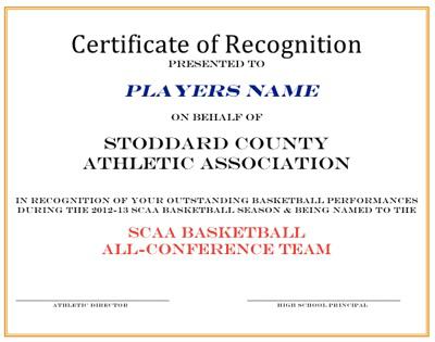 SCAA All-Conference Basketball Team Named