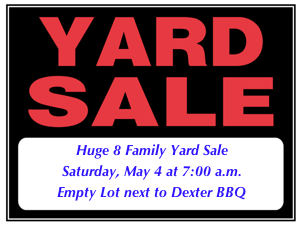 Yard Sale Season Is Here!