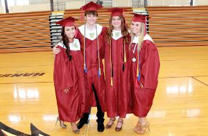 Four PBHS Graduates Receive Dual Degrees and Diplomas