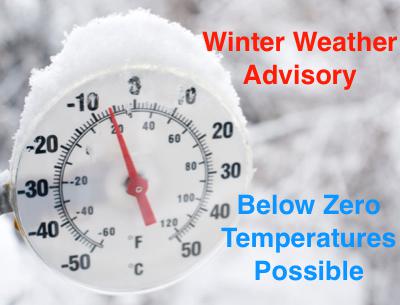 Weather Advisory - Frigid Temperatures