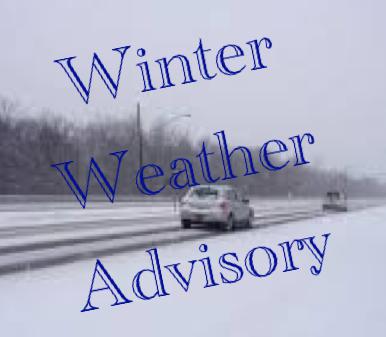 Winter Weather Advisory In Effect