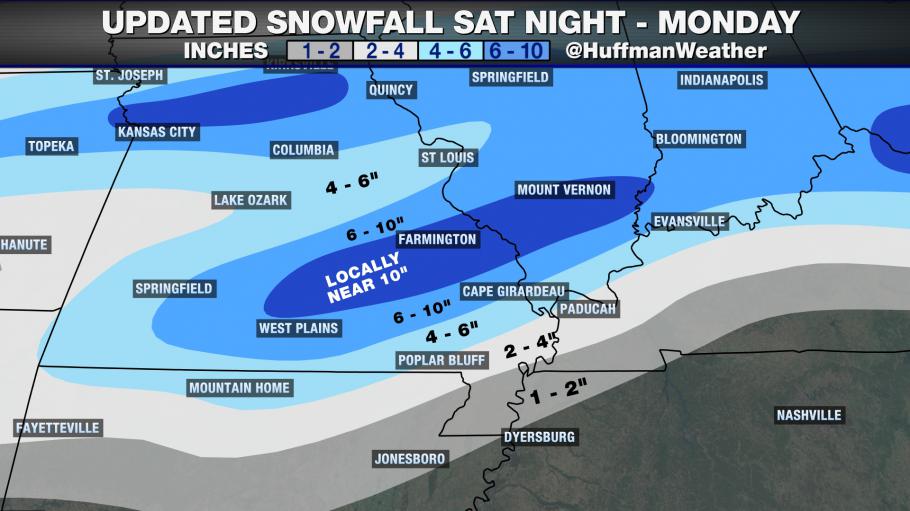 UPDATE: Significant Sleet and Snow Expected Sunday Night