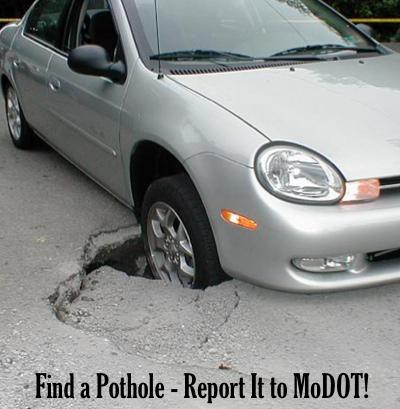 Pothole Patrol Launched - Help MoDOT Find Them