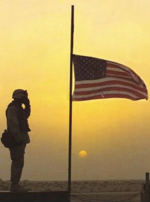 are flags half mast on memorial day