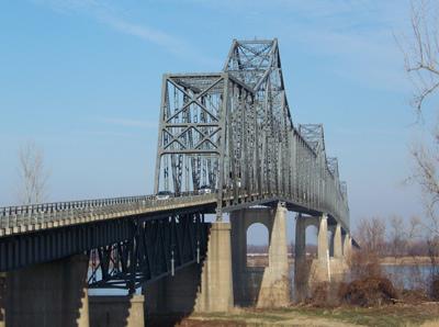 Wickliffe-Cairo Bridge One Lane