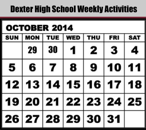 Dexter High School Weekly Activities