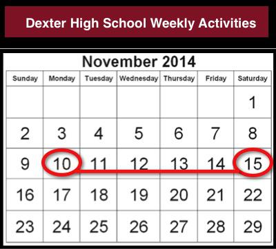 Dexter High School Weekly Activities