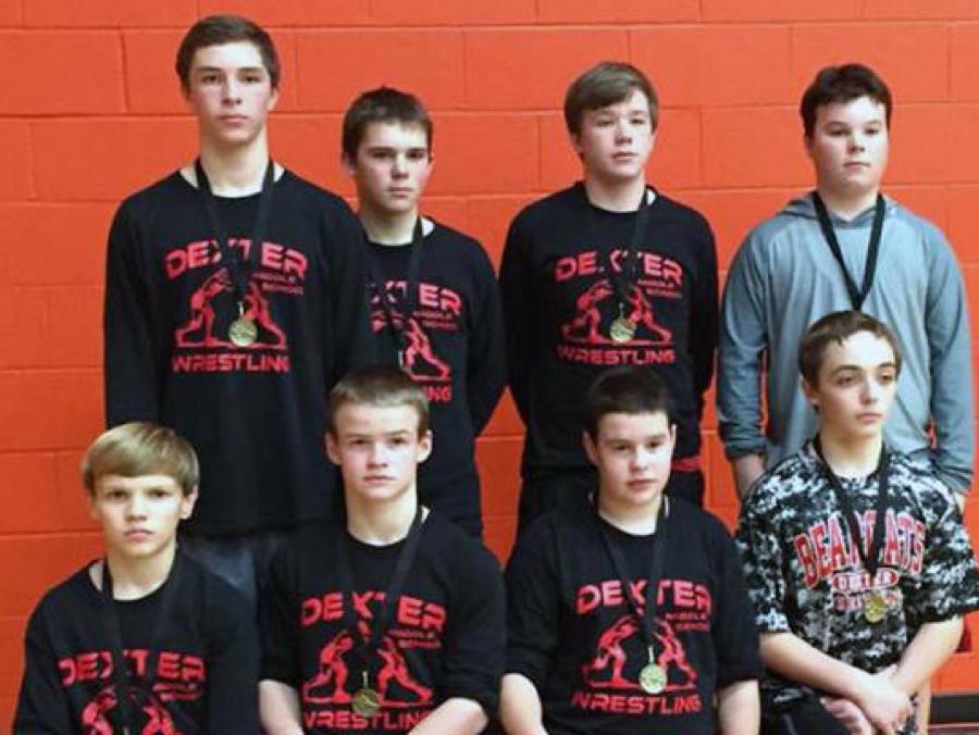 Dexter Middle School Wrestlers Earn First Place Medals
