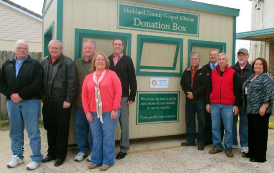 Dexter Rotarians Provide Donation Building for Gospel Mission