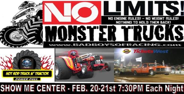 No Limits Monster Trucks to Appear at the Show Me Center