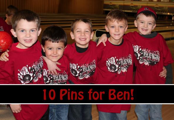 10 Pins for Ben Slated for Saturday, January 31st