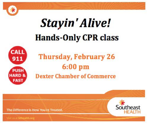 Stayin Alive Hands Only CPR Class