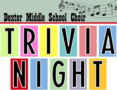 Dexter Middle School Choir Trivia Night Rescheduled