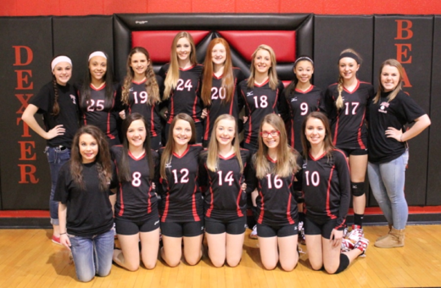 Dexter, Missouri - The 8th grade girls volleyball team is already 3-0 and h...