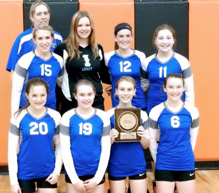 7th Grade Lady Mules Win SCAA Volleyball Title