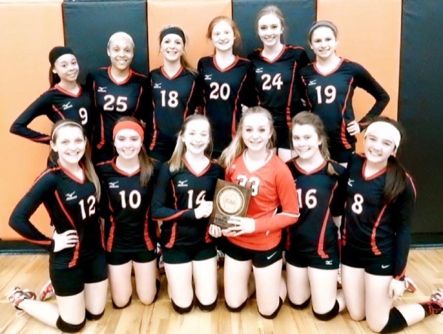 8th Grade Lady Cats Win SCAA Volleyball Championship