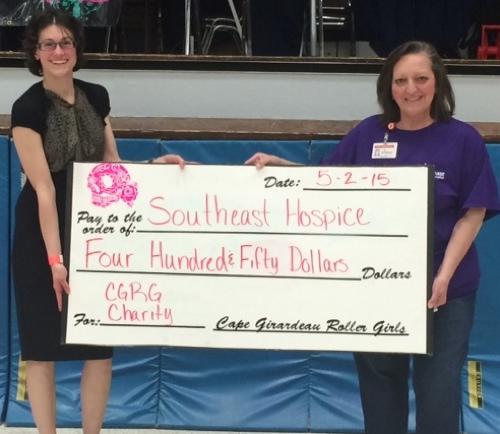 Roller Girls Donate to Southeast Hospice Patient Care Fund