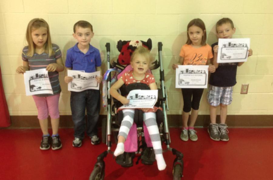 Kindergarten Positive Bus Referrals at Southwest Elementary