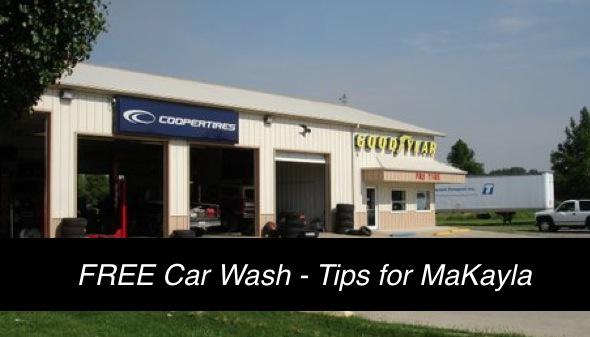 Grand Opening - FREE Car Wash - Tips for MaKayla!