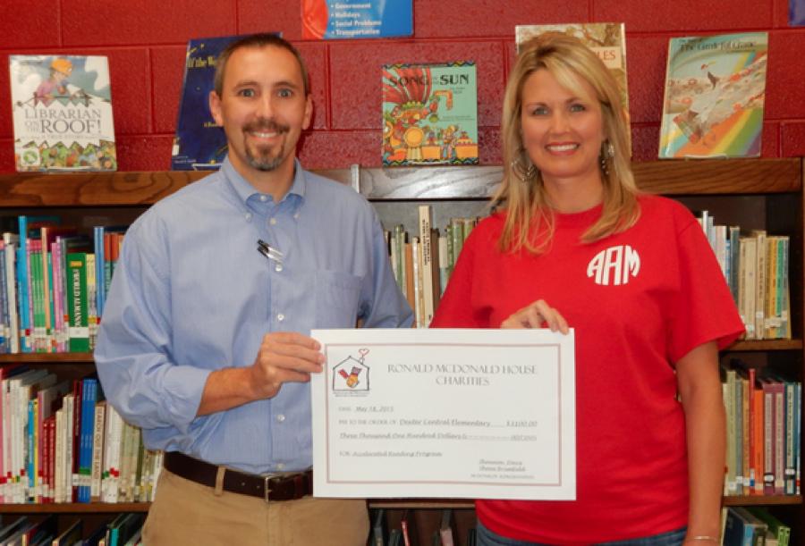 Central Elementary Receives Grant from McDonald House