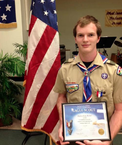 Dalton Rickel Earns Eagle Scout Rank