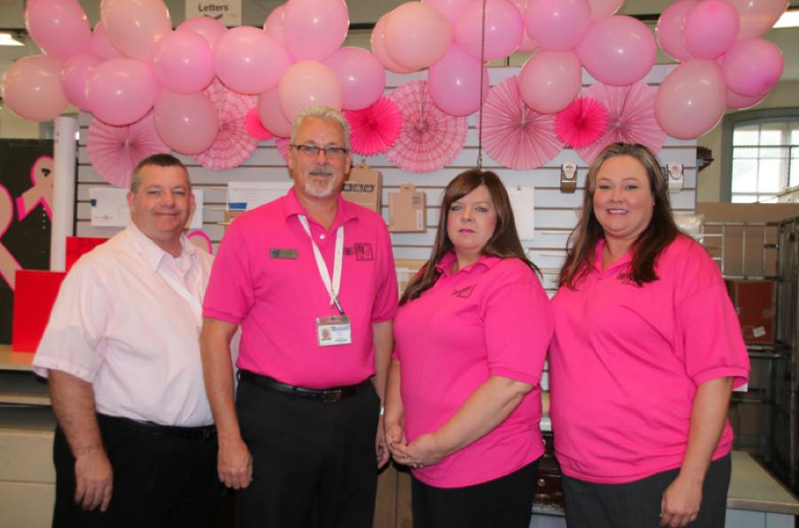 Dexter Post Office is PINKING OUT for Breast Cancer
