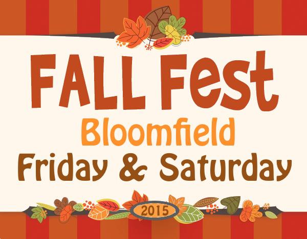 Bloomfield Fall Fest Slated for Friday and Saturday