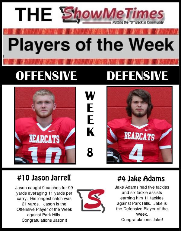 Players of the Week Against Park Hills