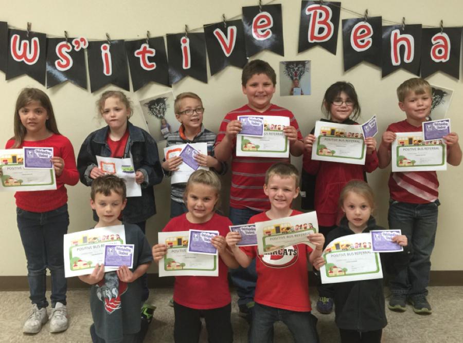 First Grade Positive Bus Referrals for September